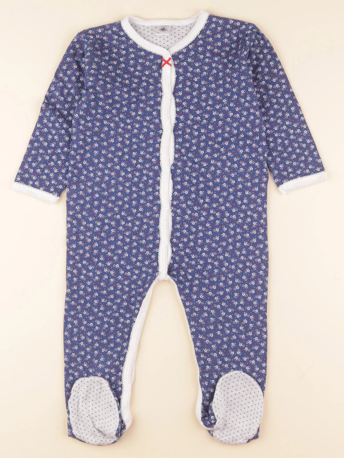 Petit Bateau - pyjama coton bleu - 24 mois