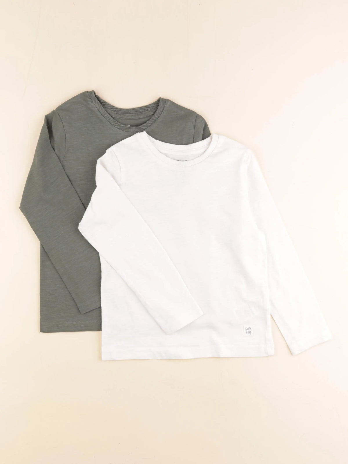 Vertbaudet - lot de 2 tee-shirts blanc, vert - 5 ans