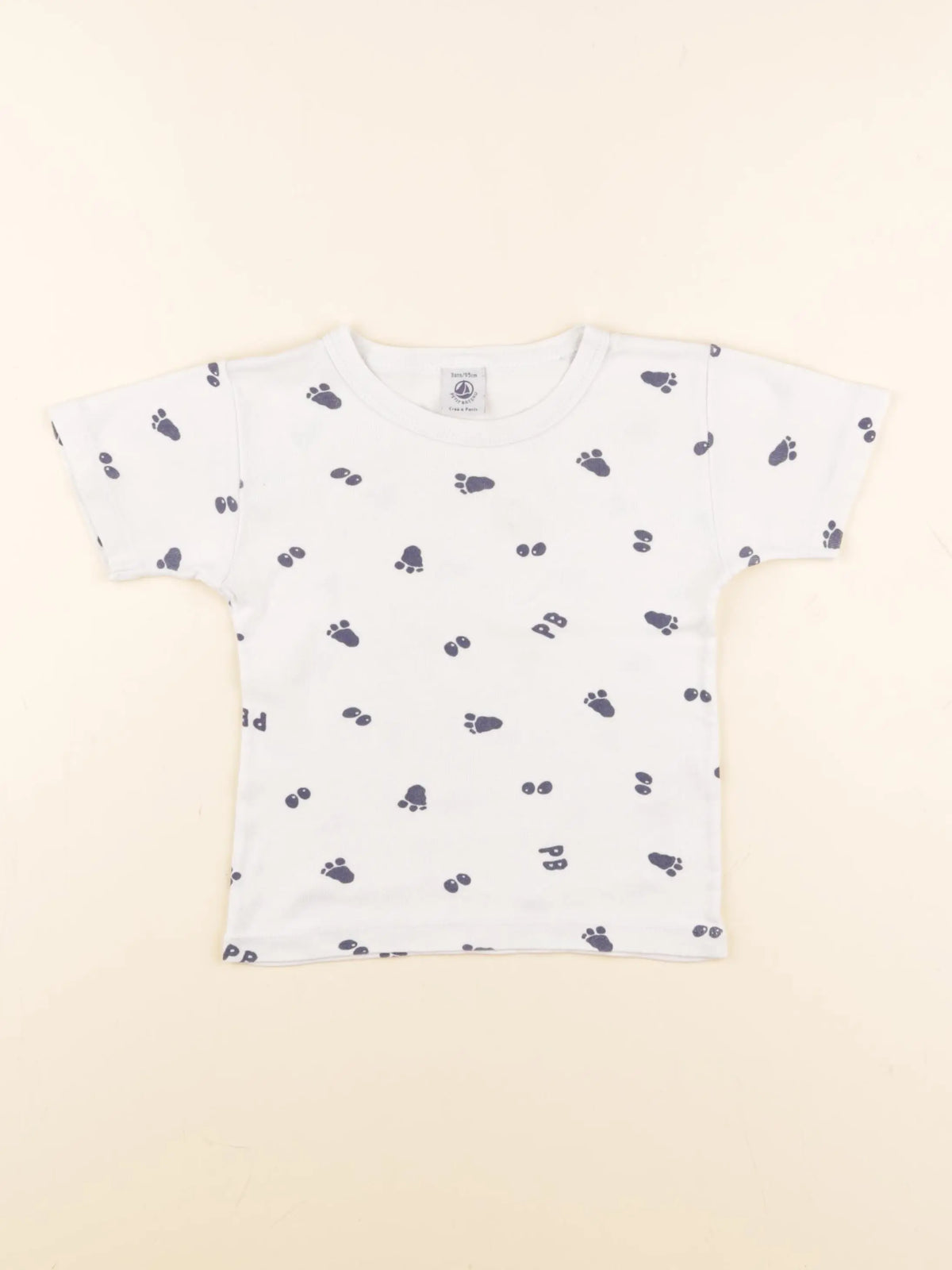 Petit Bateau - maillot de corps bleu - 3 ans