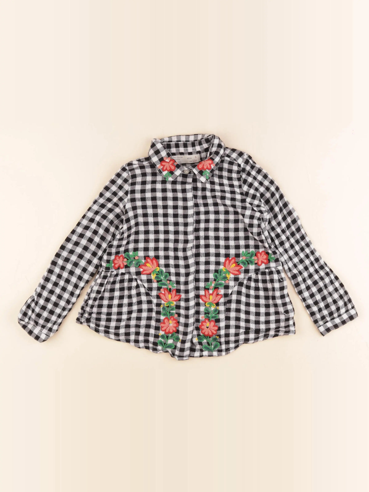 Zara - chemise noir, blanc - 5 ans