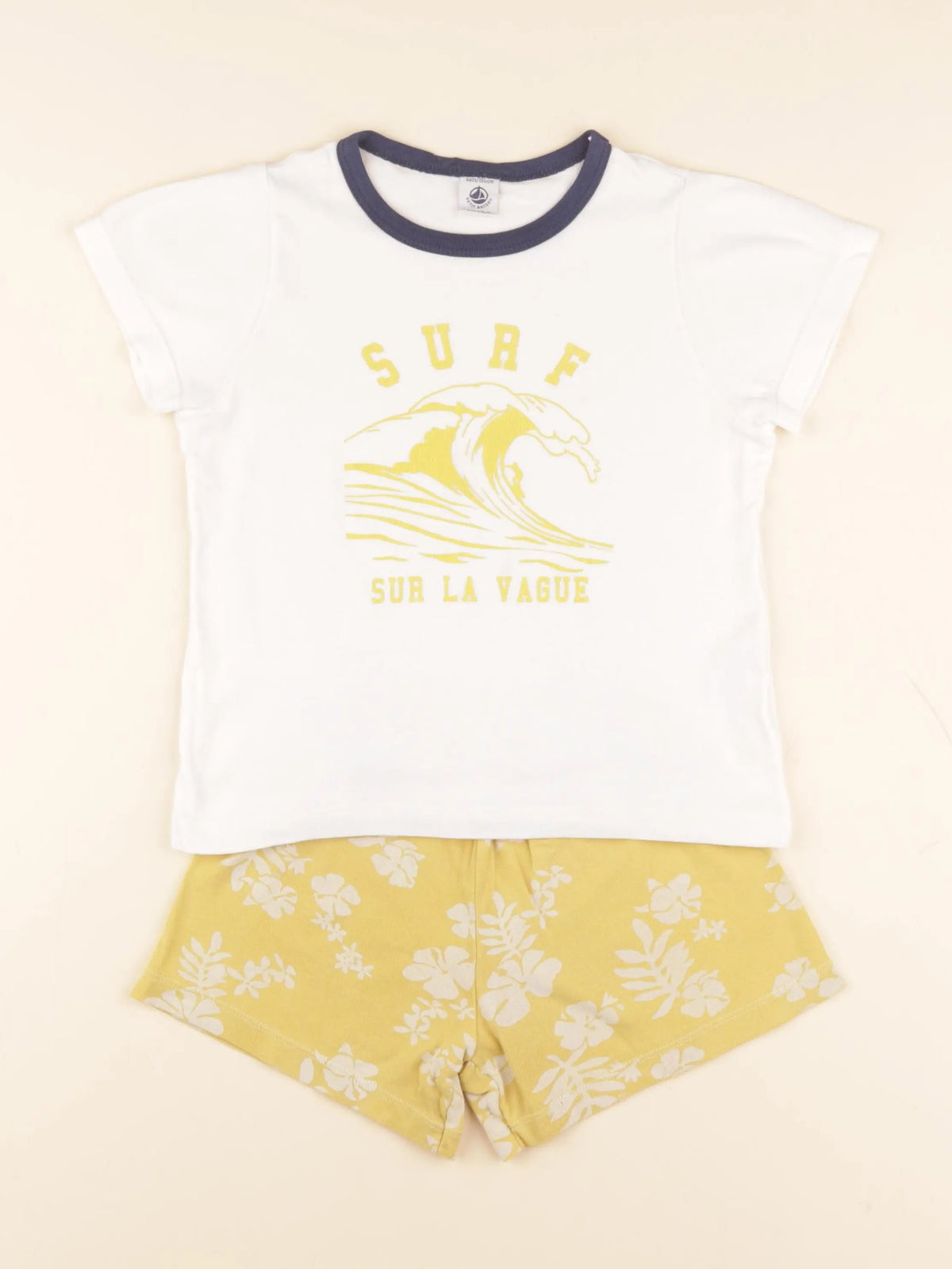 Petit Bateau - pyjama coton jaune - 4 ans