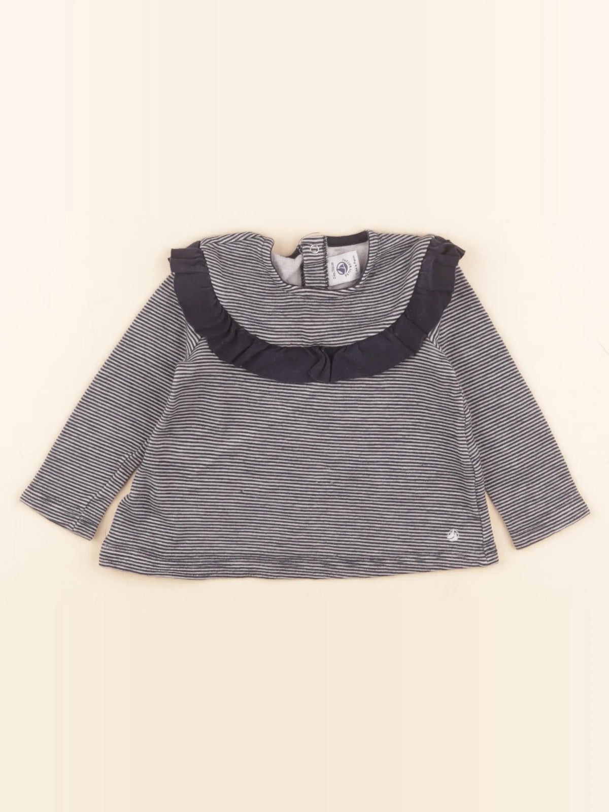 Petit Bateau - tee-shirt bleu - 24 mois