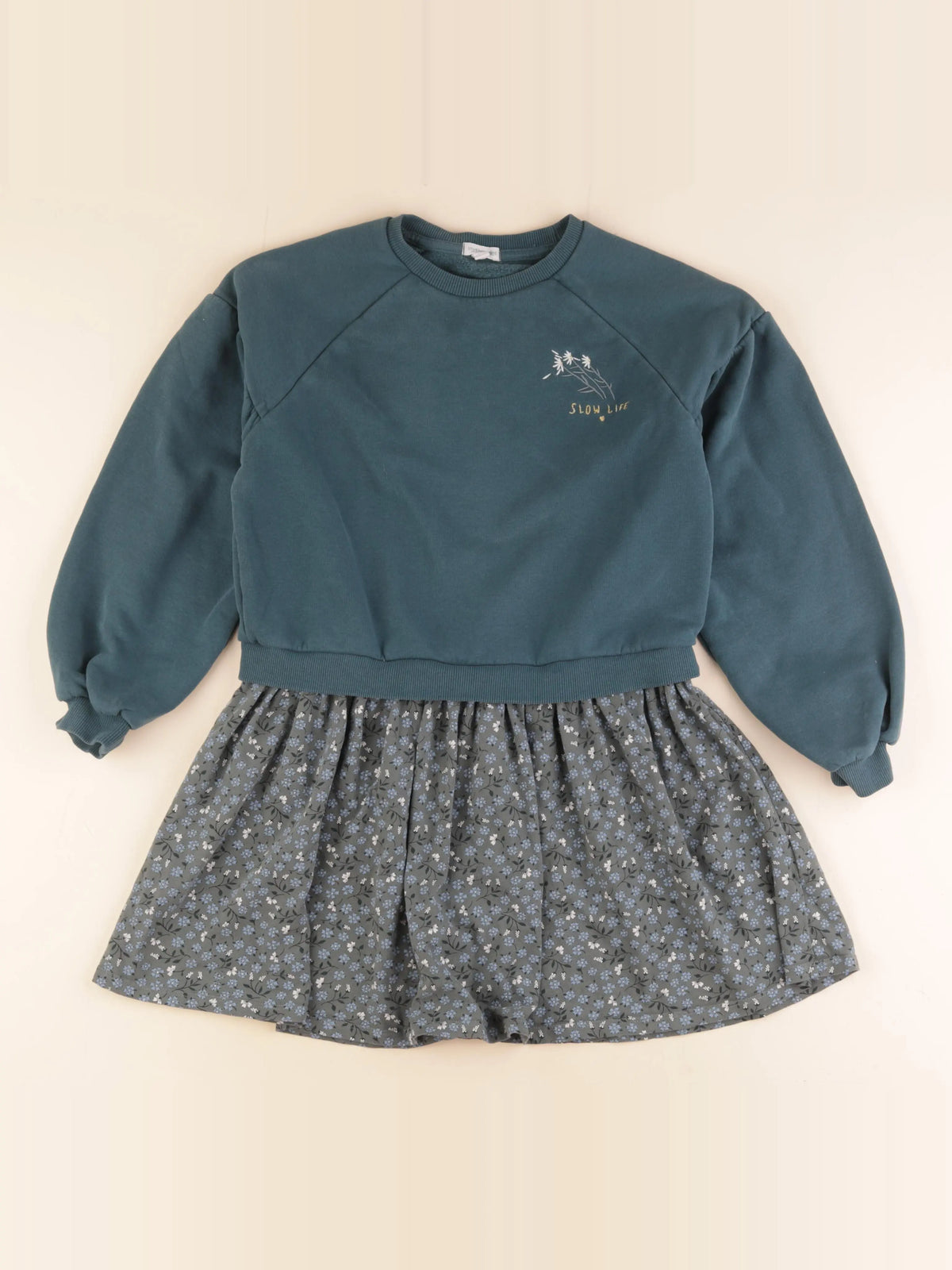 Vertbaudet - robe bleu - 10 ans