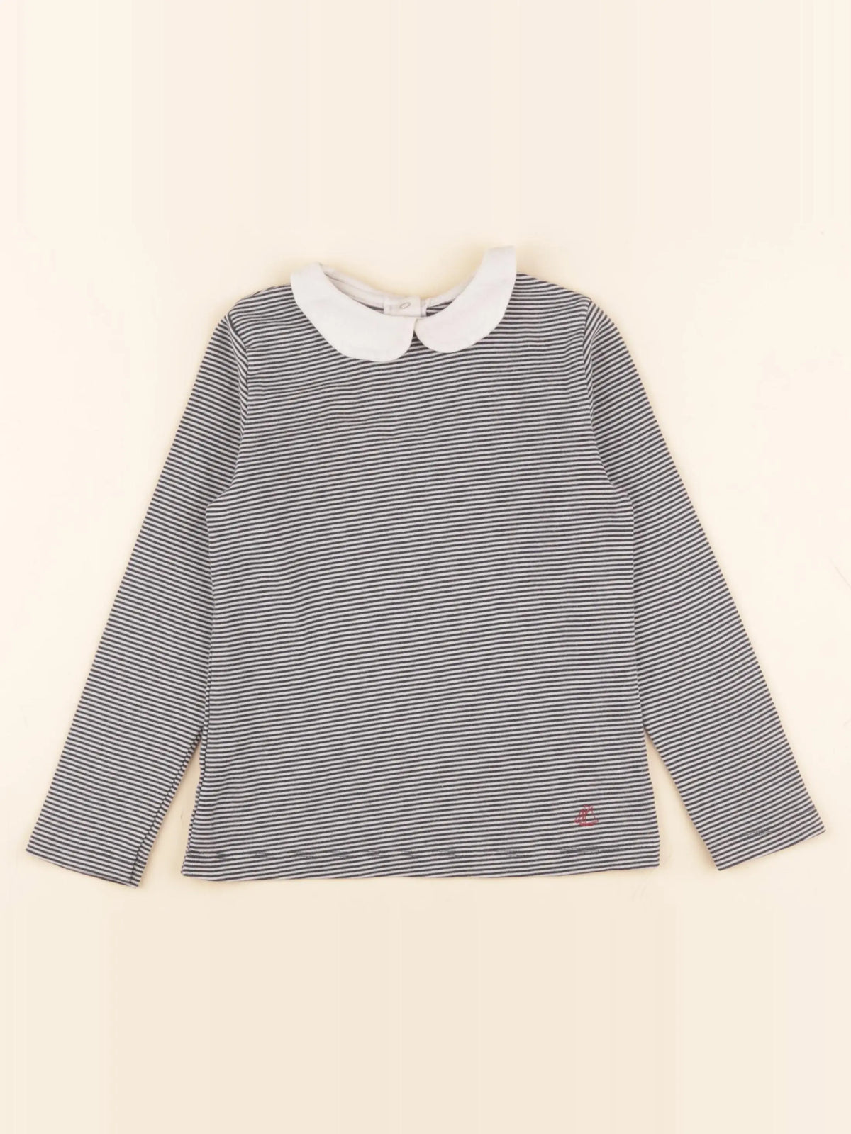 Petit Bateau - tee-shirt bleu - 5 ans