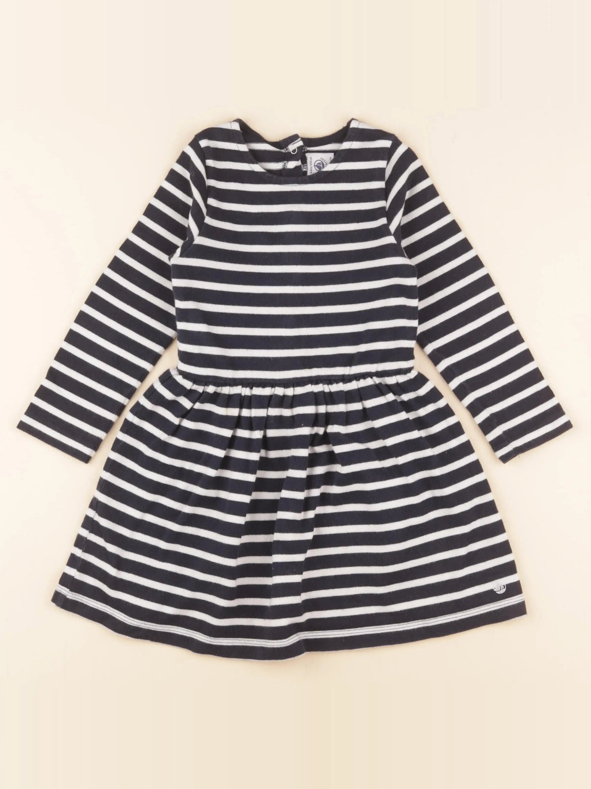 Petit Bateau - robe bleu - 4 ans