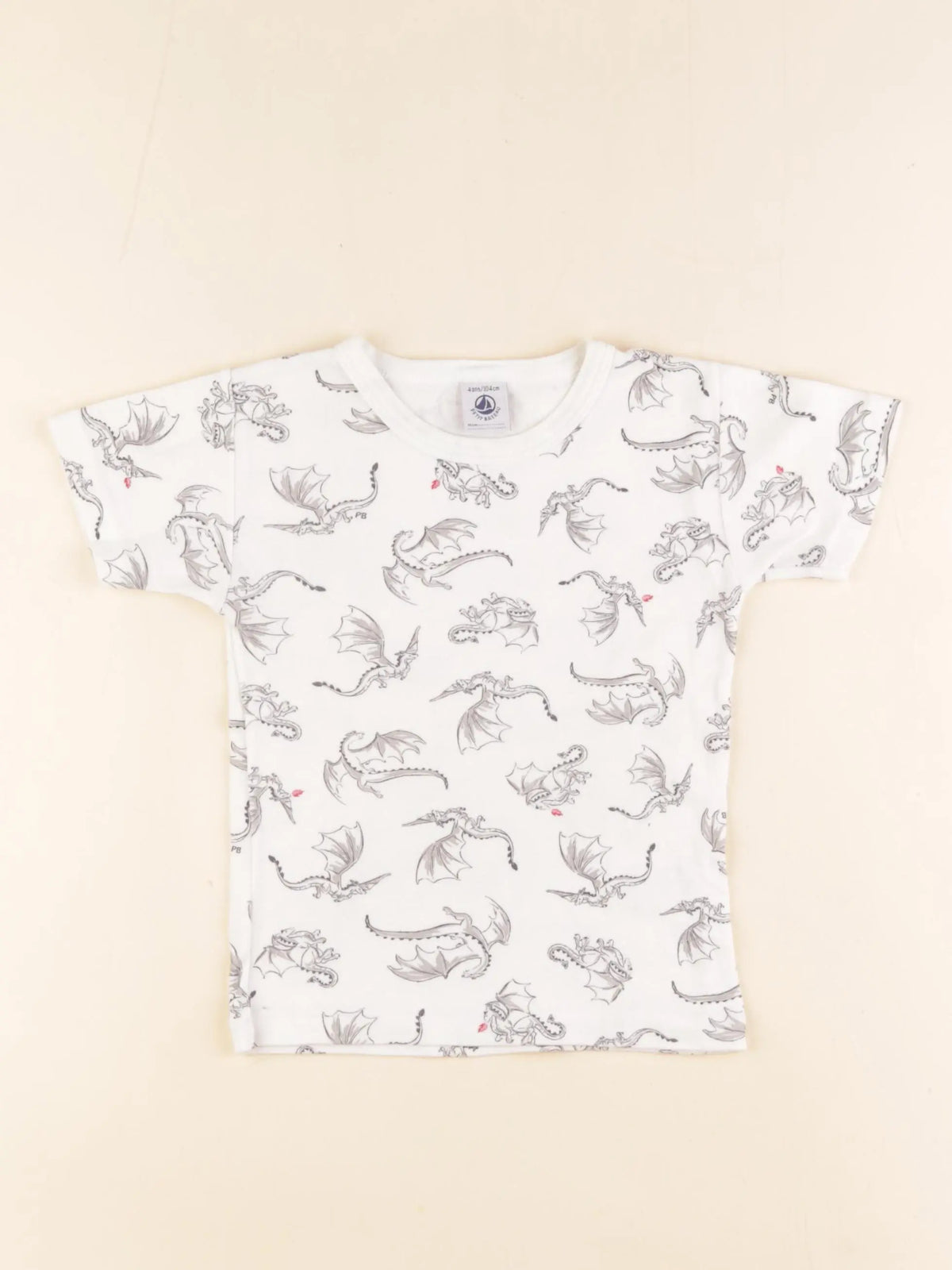 Petit Bateau - maillot de corps blanc - 4 ans