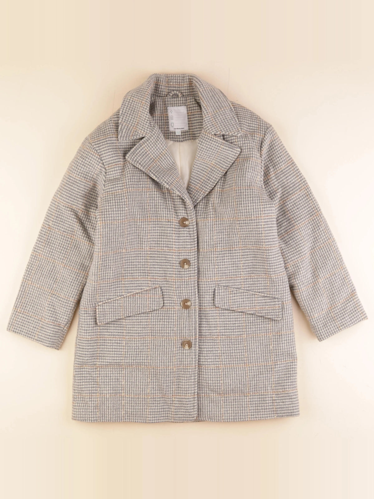 Vertbaudet - manteau gris - 12 ans