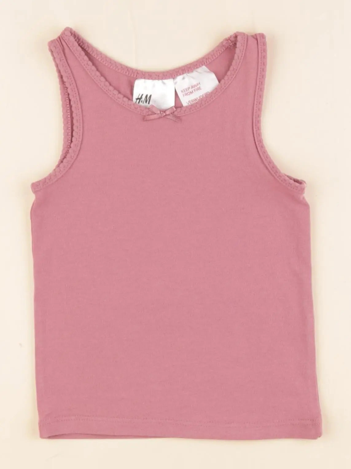H&M - débardeur rose - 1 an à 2 ans