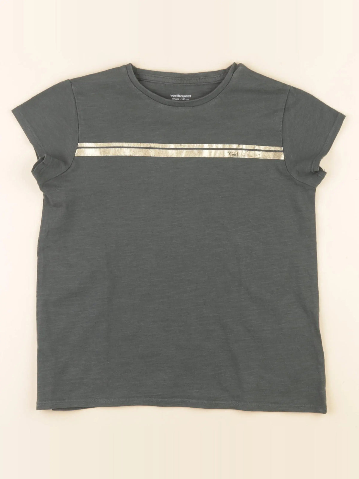 Vertbaudet - tee-shirt vert - 10 ans