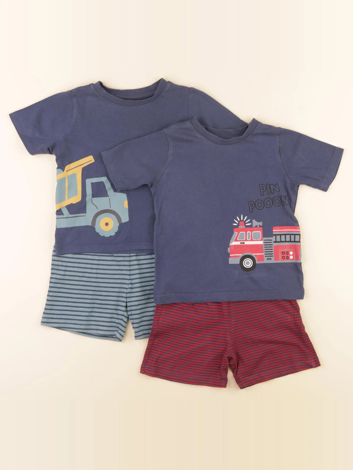 Vertbaudet - lot de 2 pyjamas coton multicolore - 3 ans