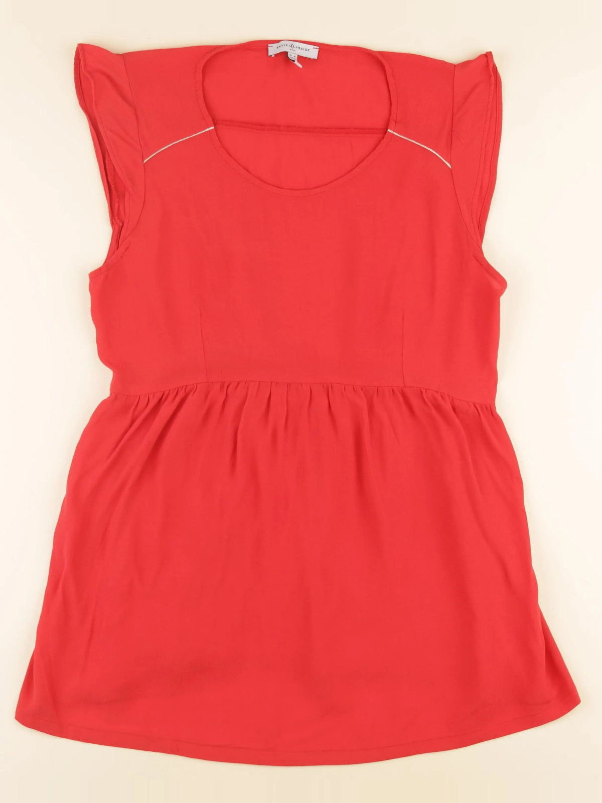 Vertbaudet - robe grossesse, allaitement rouge - 42