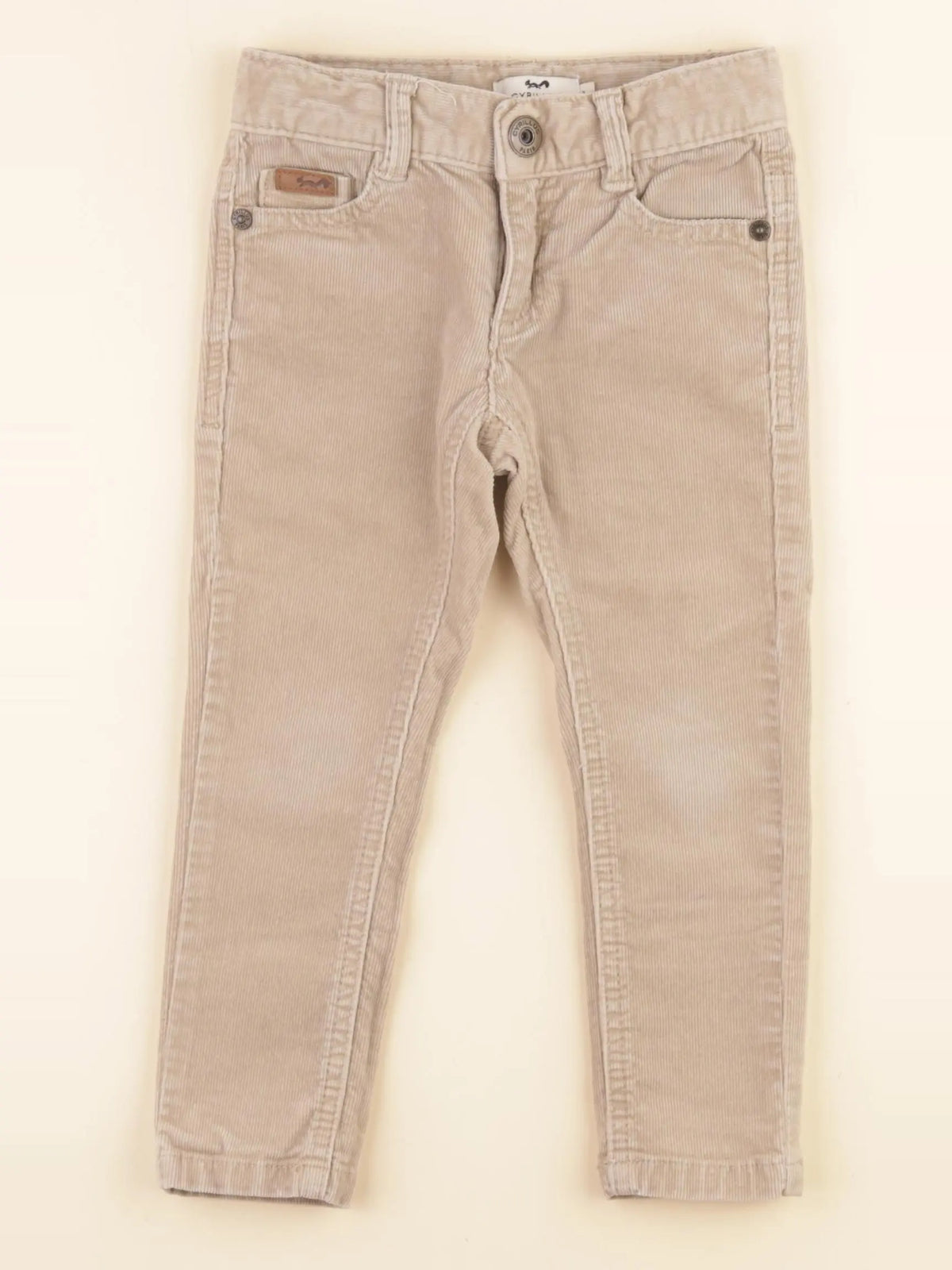 Cyrillus - pantalon beige - 4 ans