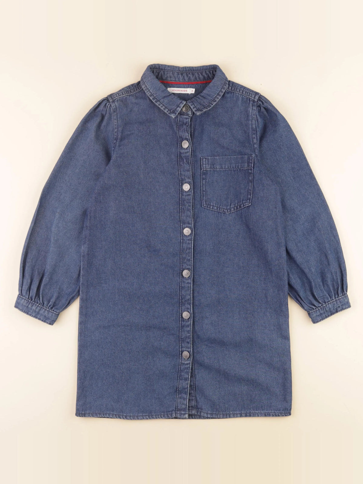 Monoprix - robe bleu - 8 ans