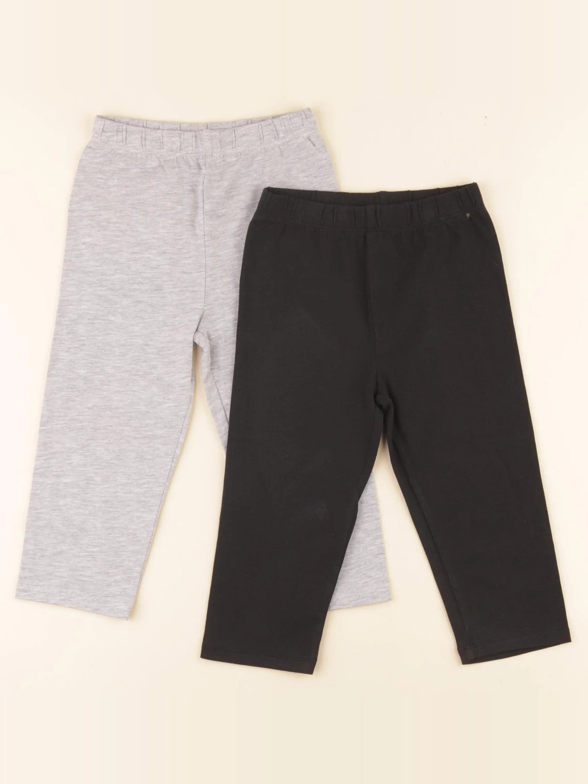 Vertbaudet - lot de 2 leggings noir, gris - 6 ans