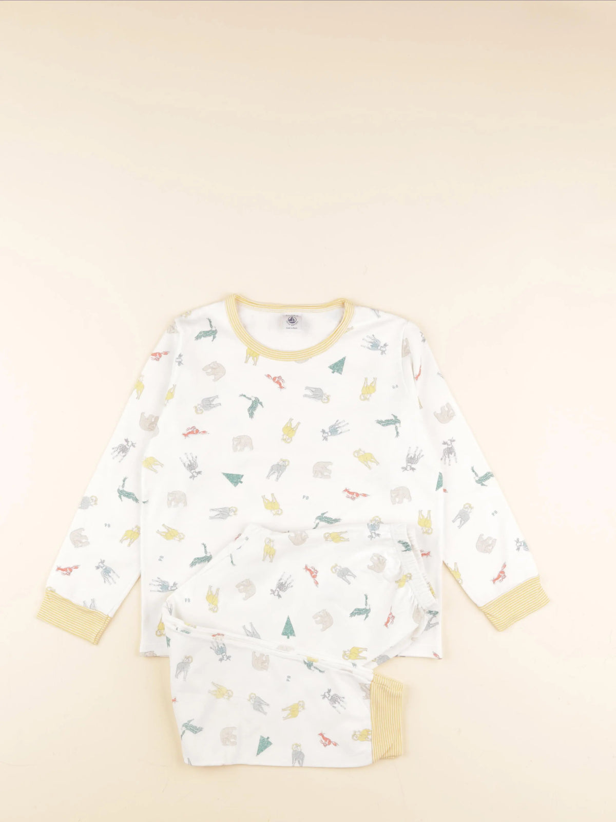 Petit Bateau - pyjama coton multicolore - 8 ans