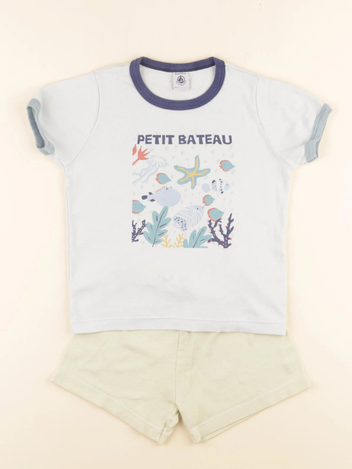 Petit Bateau - pyjama coton multicolore - 5 ans