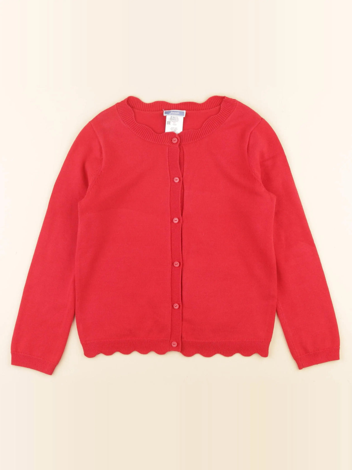 Jacadi - gilet rouge - 8 ans