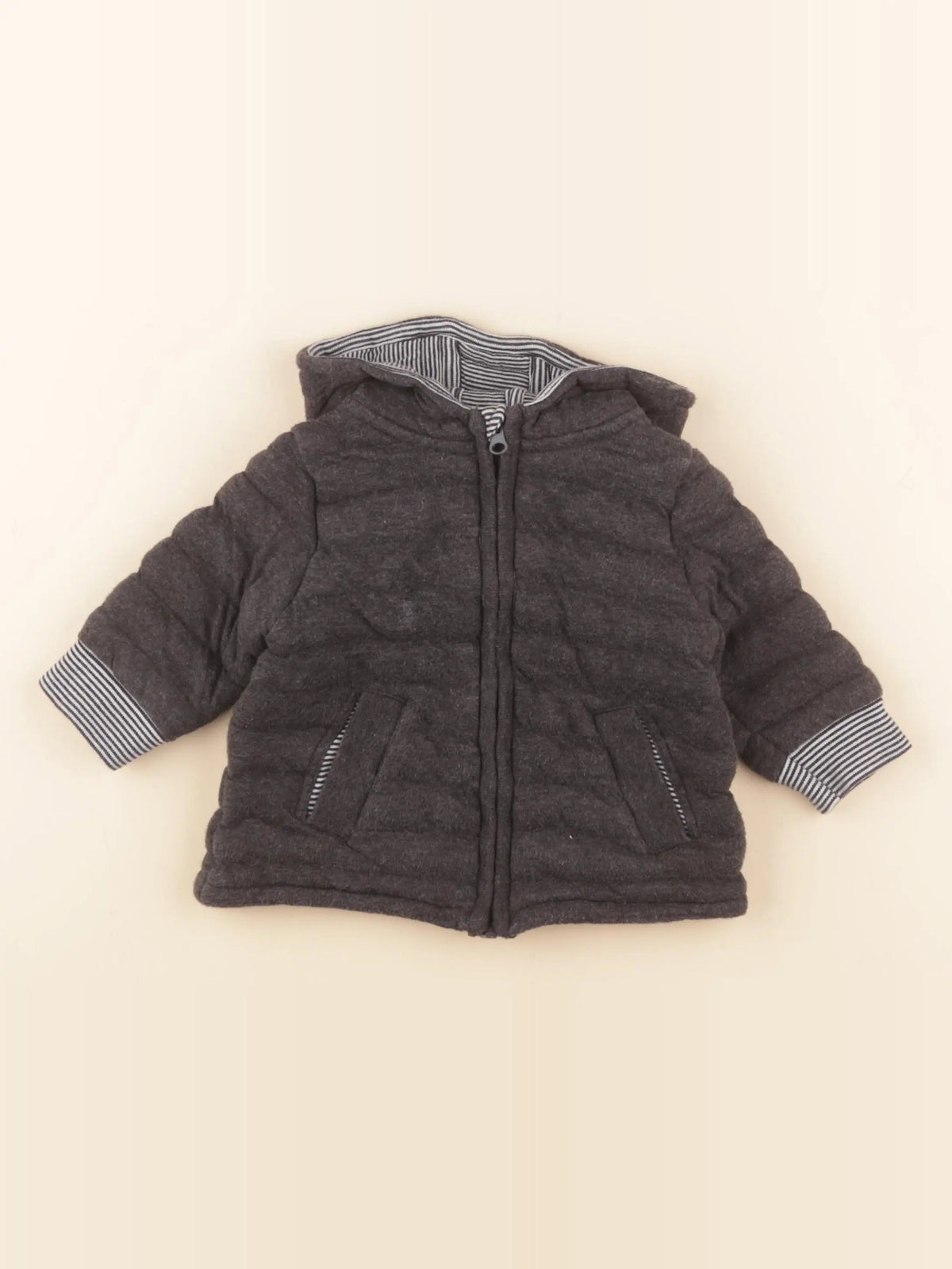 Petit Bateau - veste gris - 12 mois