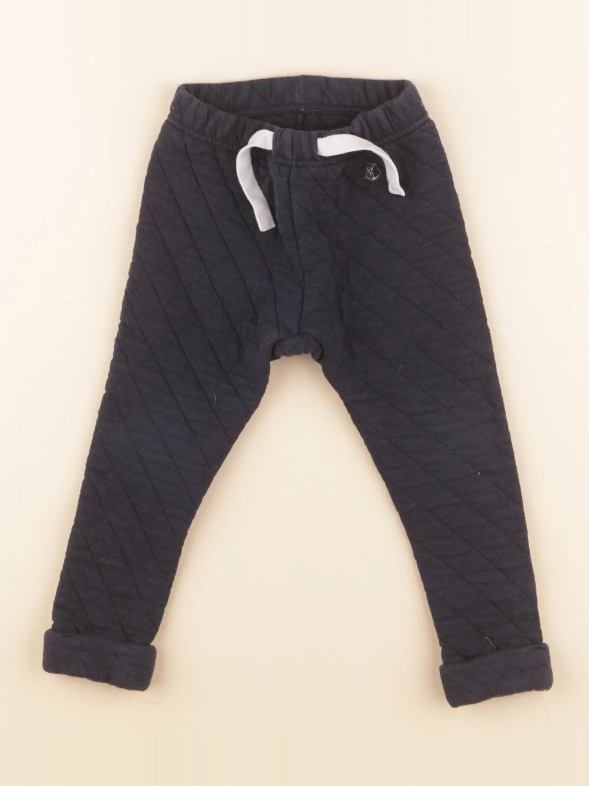 Petit Bateau - pantalon bleu - 24 mois