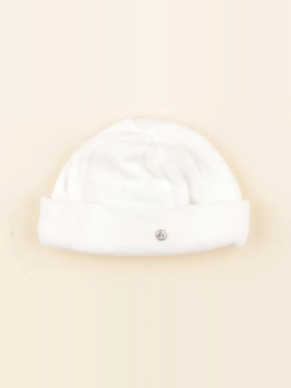 Petit Bateau - bonnet blanc - 1 mois