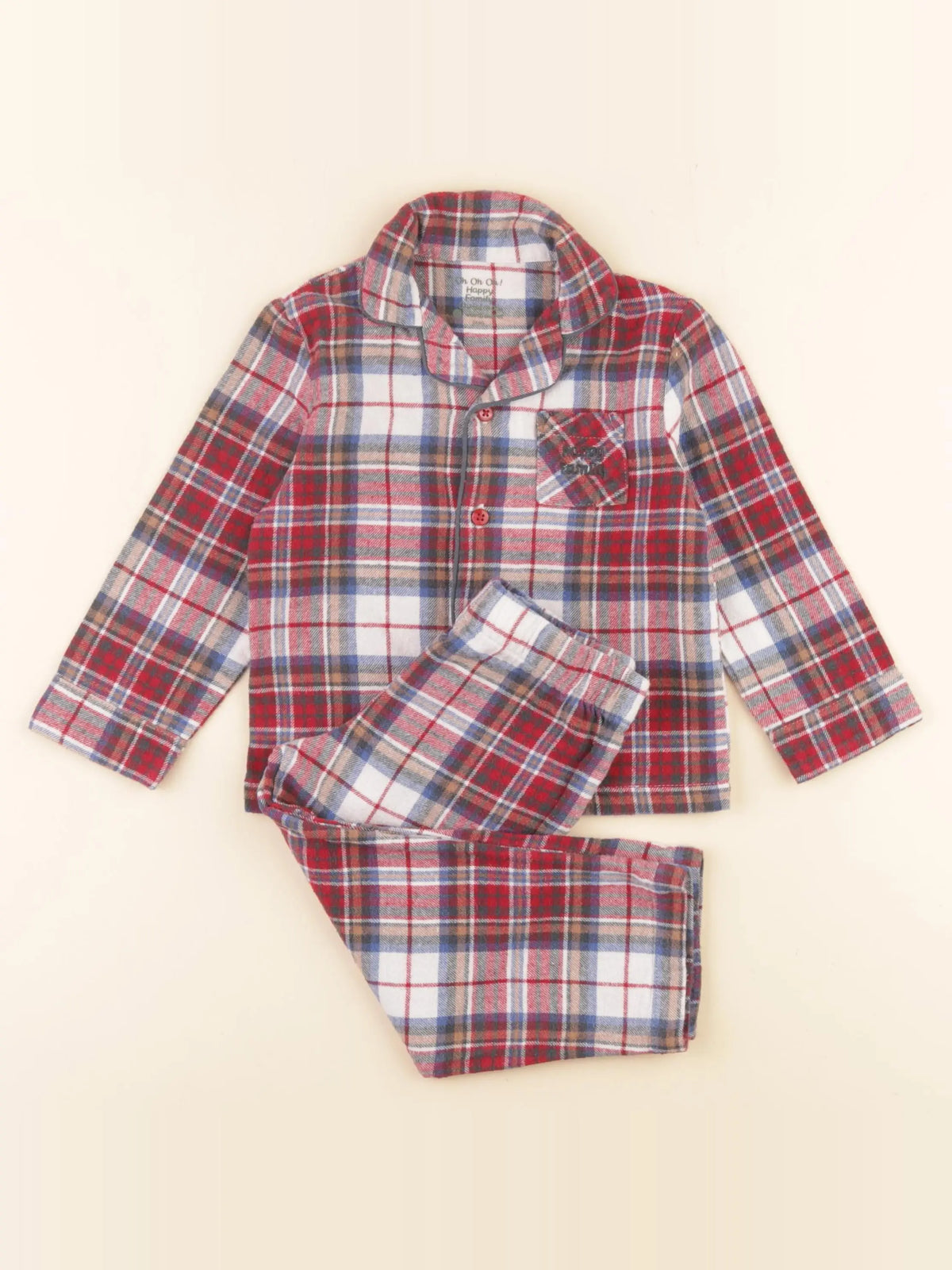 Vertbaudet - pyjama coton multicolore - 2 ans