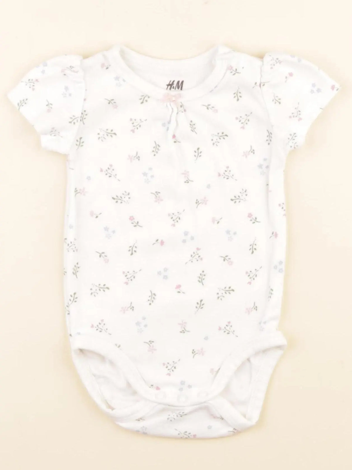 H&M - body blanc - 2/4 mois