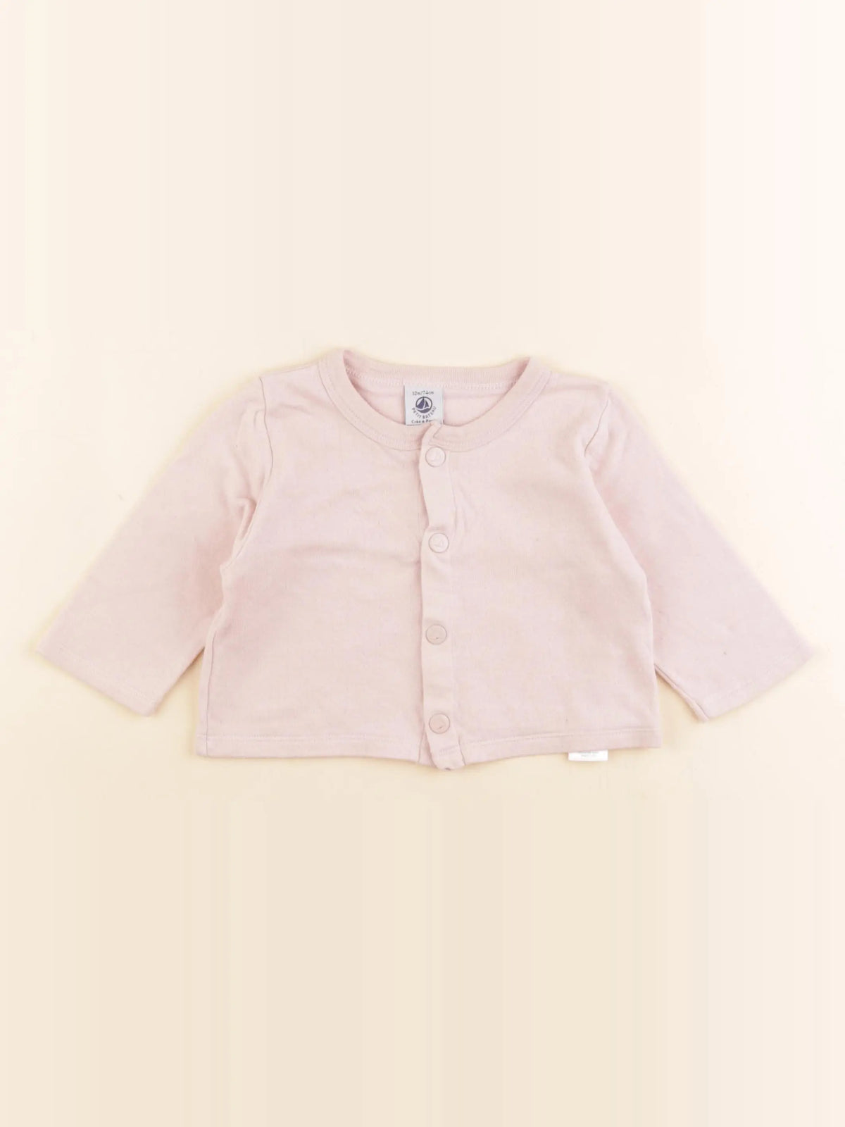 Petit Bateau - tee-shirt rose - 12 mois