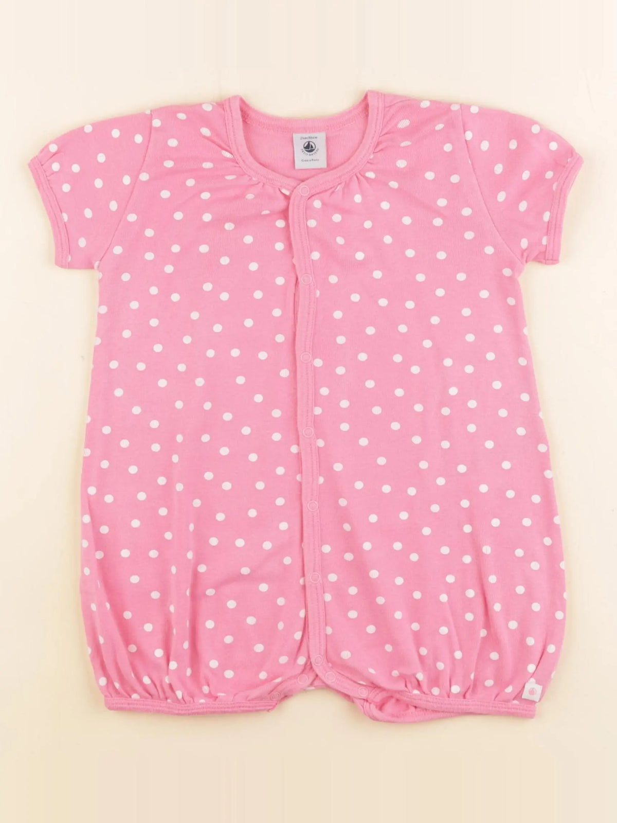Petit Bateau - pyjama coton rose - 2 ans
