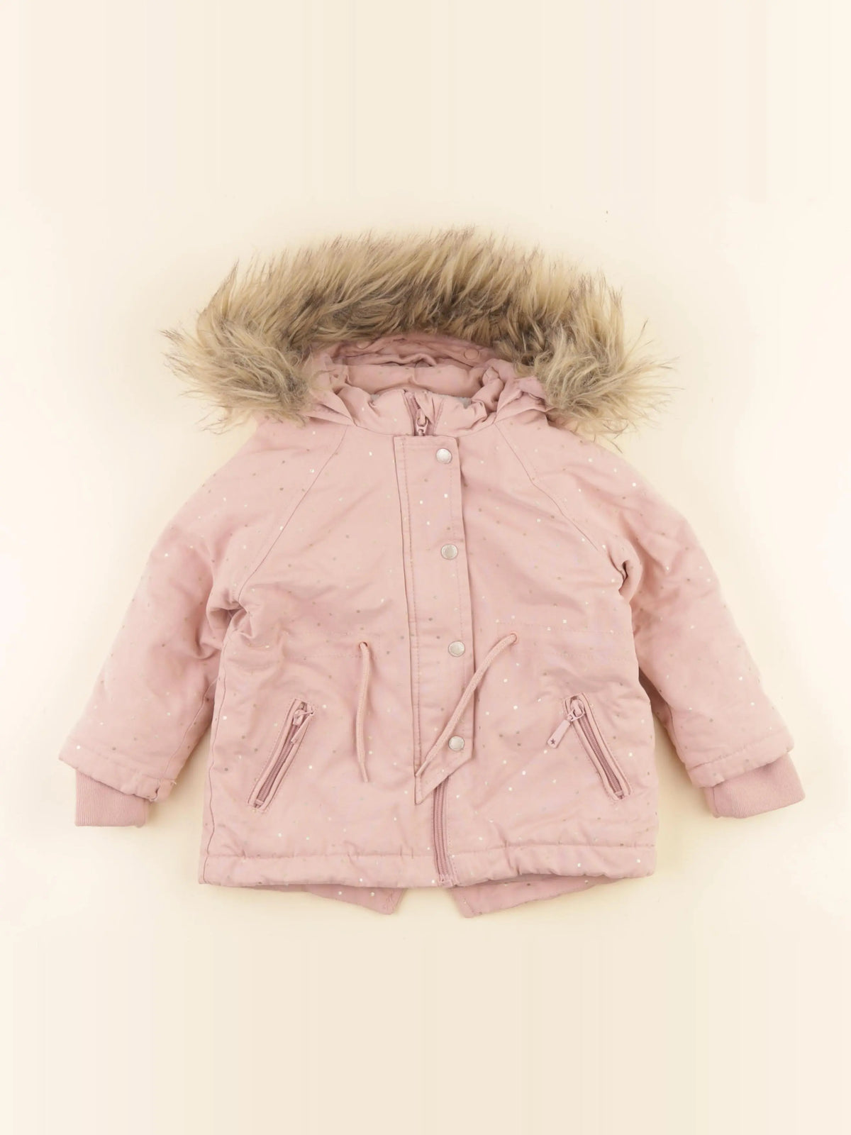 Vertbaudet - manteau rose - 2 ans