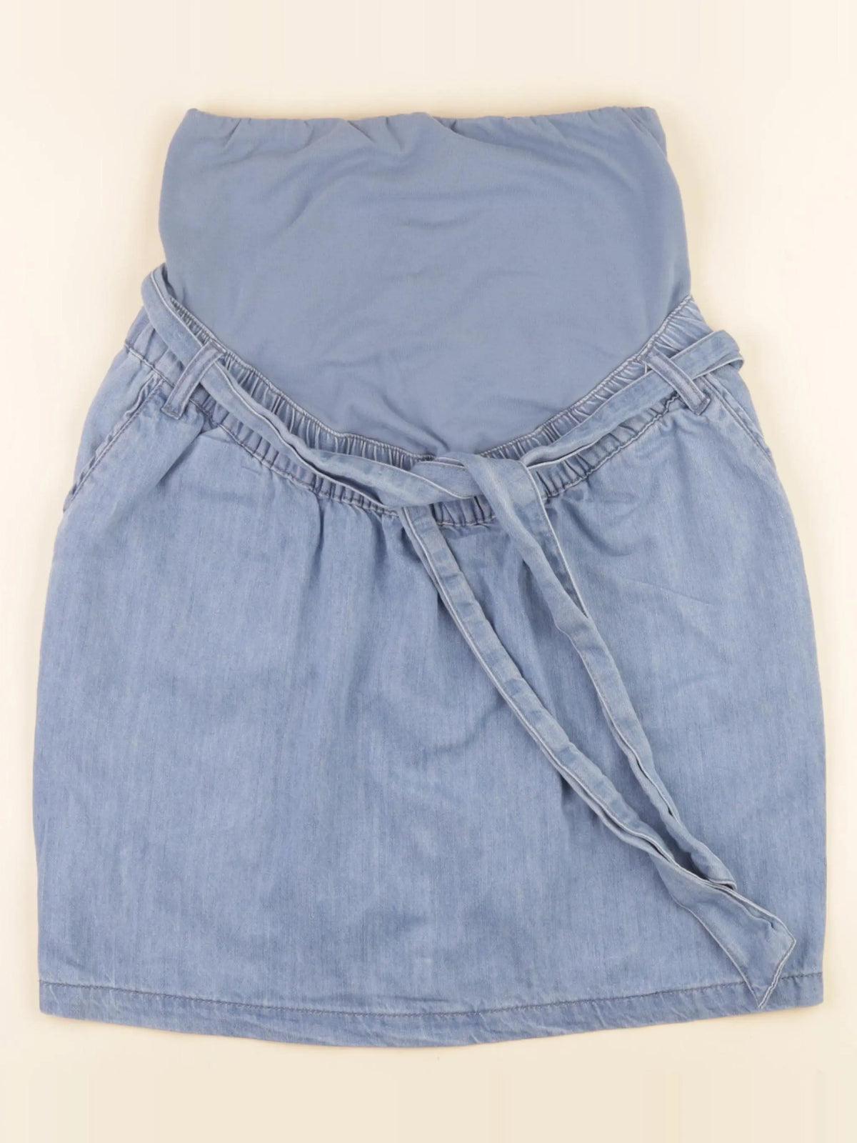 Vertbaudet - jupe grossesse bleu - 34