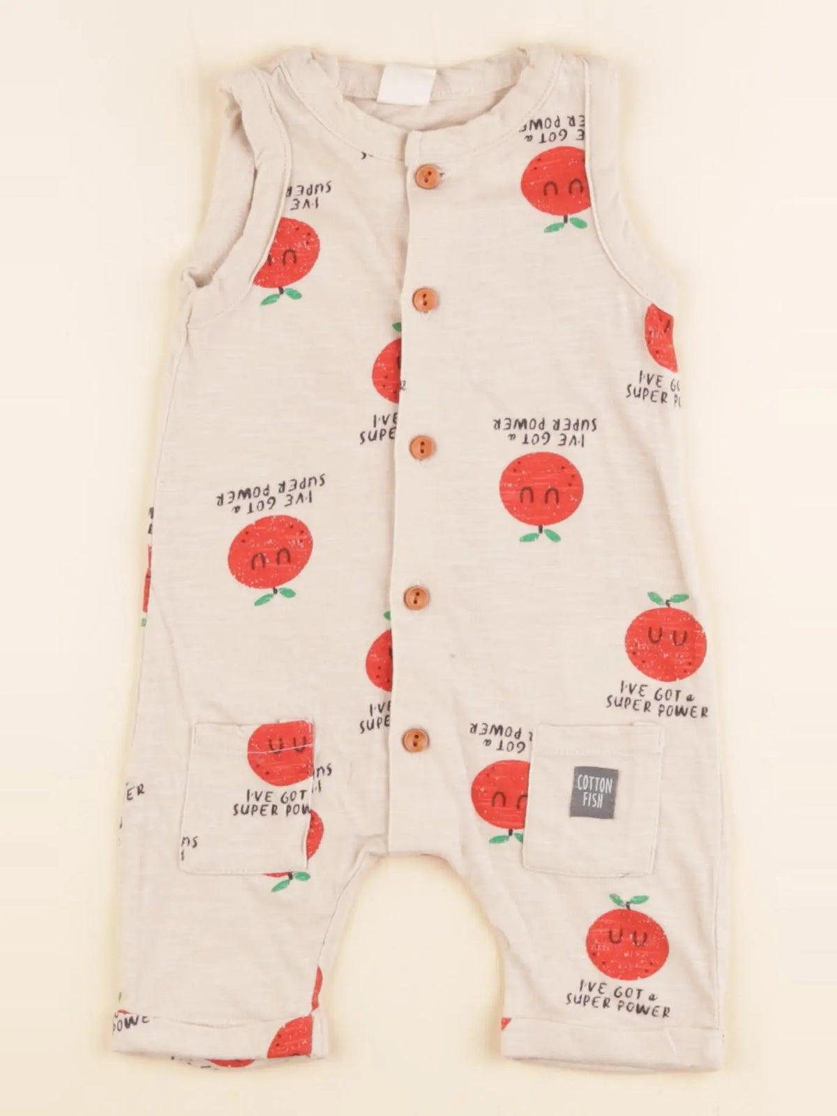 Cotton Fish - combinaison beige - 0 mois