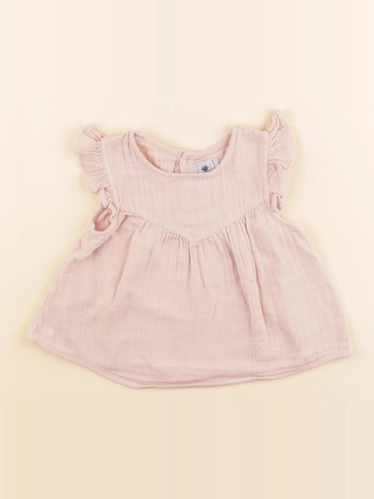 Petit Bateau - blouse rose - 12 mois