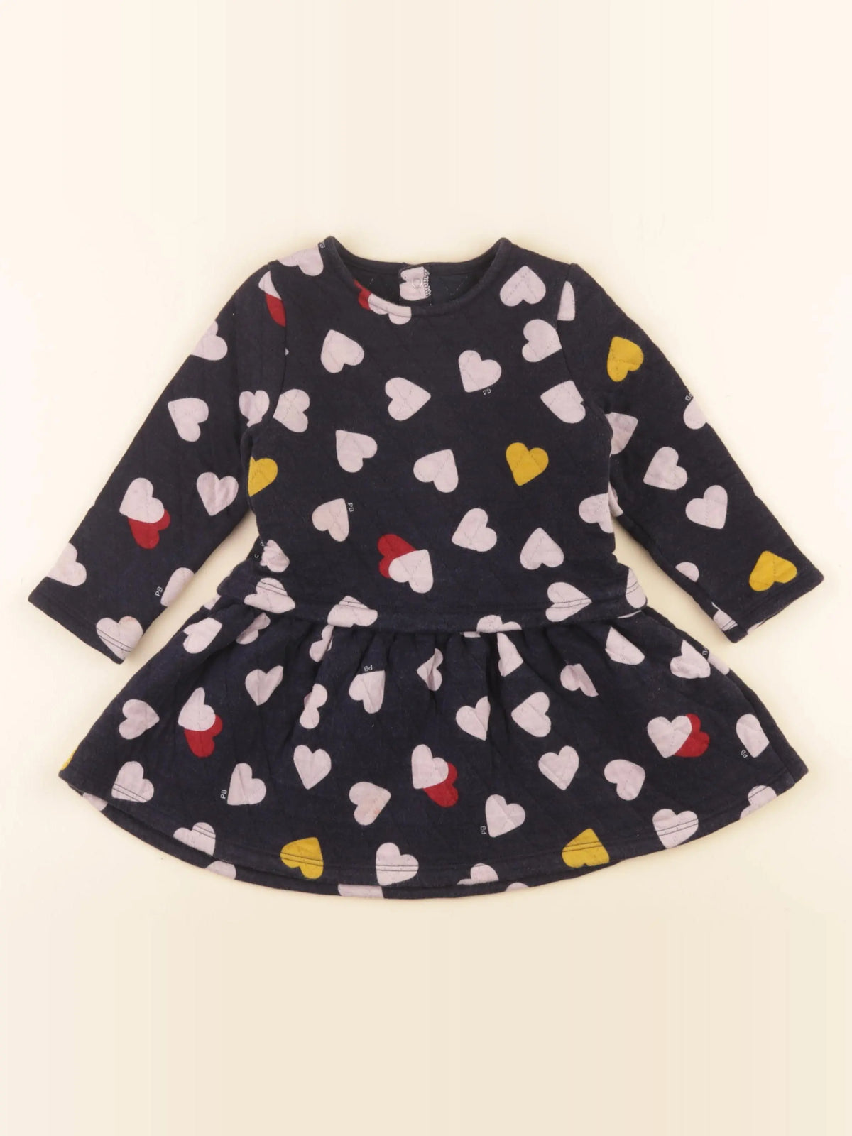 Petit Bateau - robe bleu - 24 mois