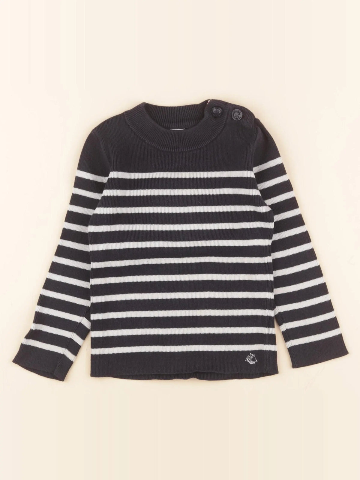 Petit Bateau - pull bleu - 3 ans