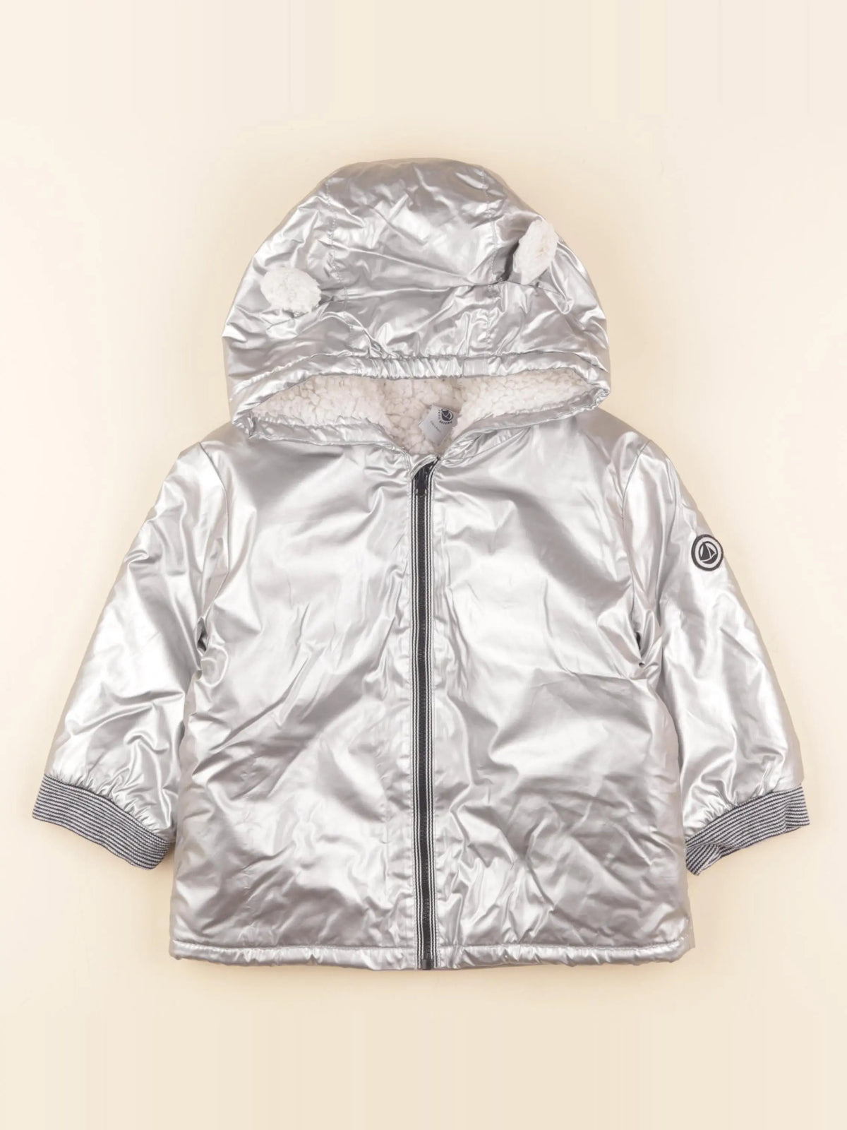 Petit Bateau - imperméable gris - 24 mois