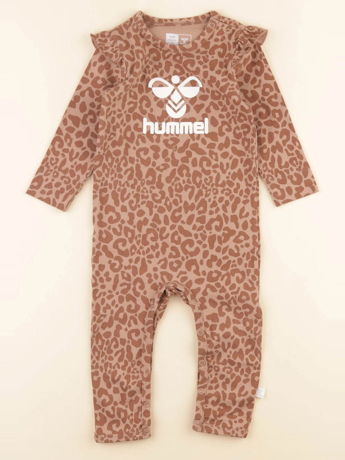 Hummel - pyjama coton marron, rose - 9 mois