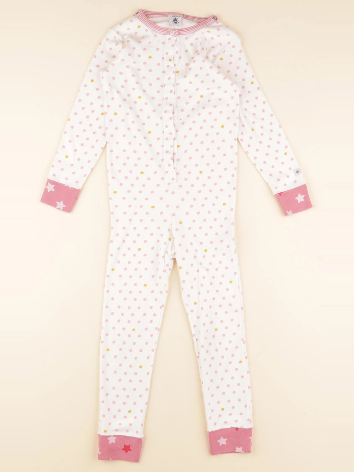 Petit Bateau - pyjama coton blanc - 5 ans
