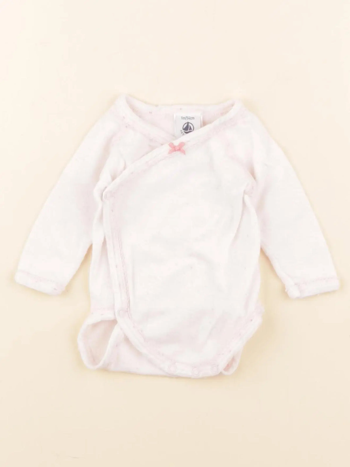 Petit Bateau - body rose - 1 mois