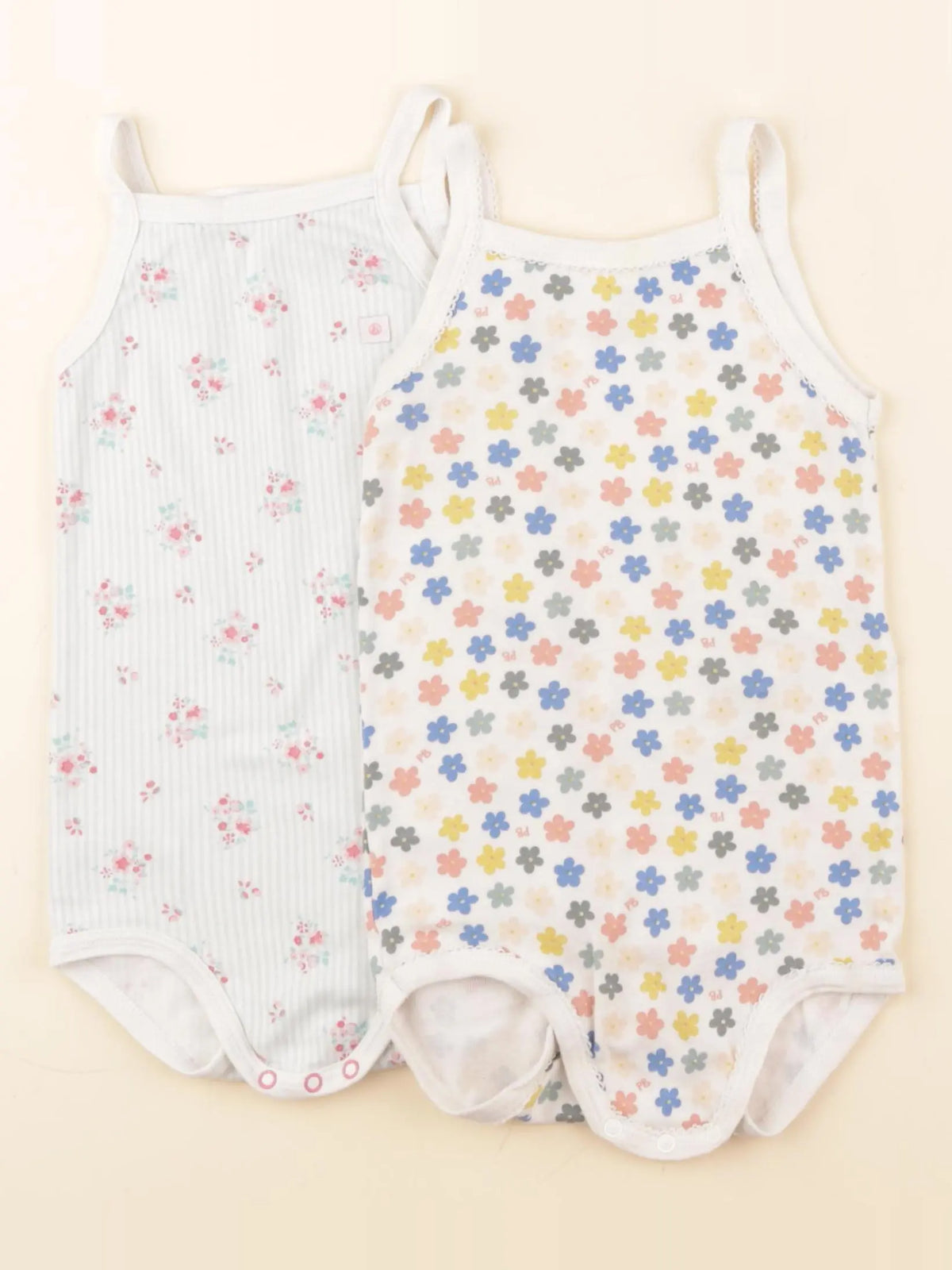 Petit Bateau - lot de 2 bodies en coton multicolore - 36 mois