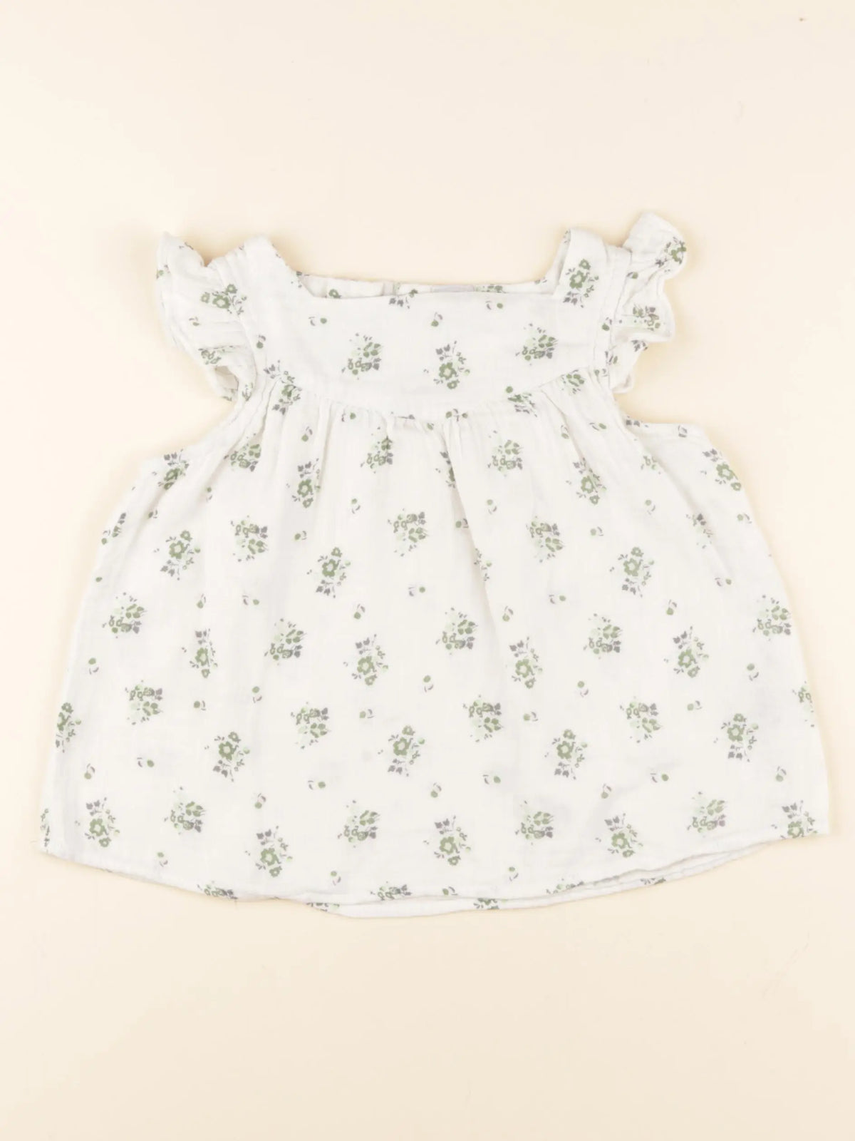 Petit Bateau - blouse blanc - 4 ans