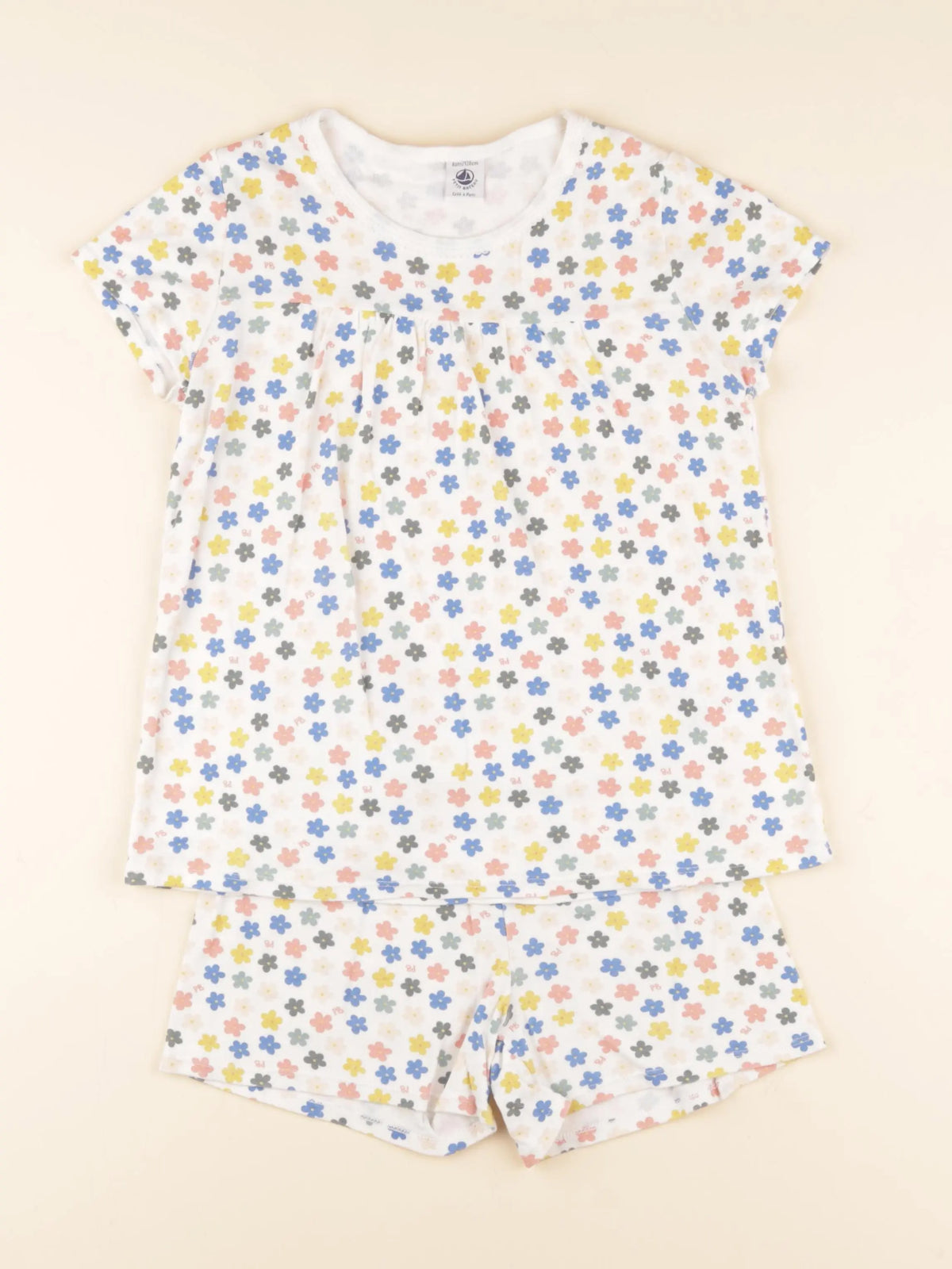 Petit Bateau - pyjama coton multicolore - 8 ans