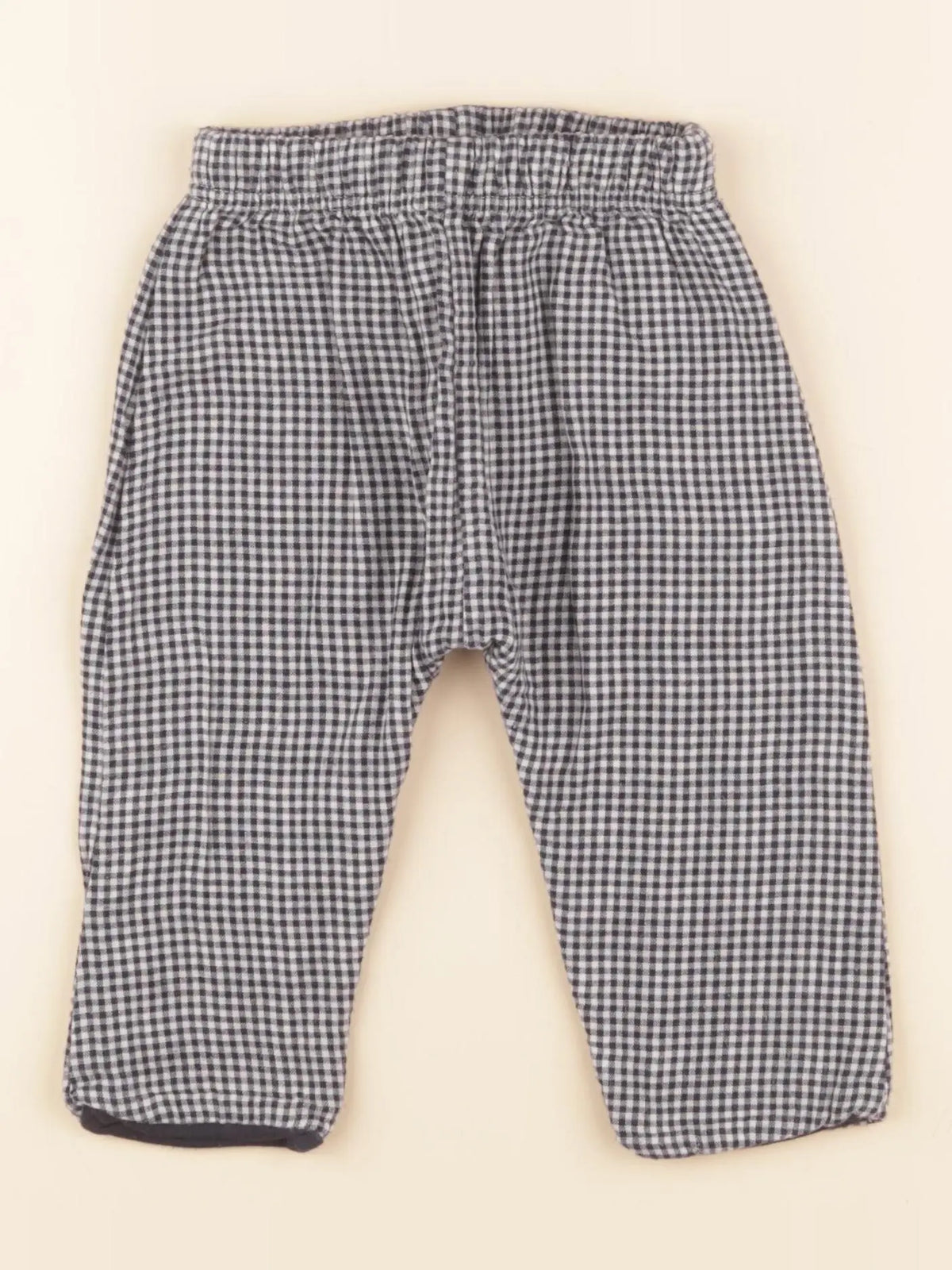 Petit Bateau - pantalon doublé bleu - 6 mois