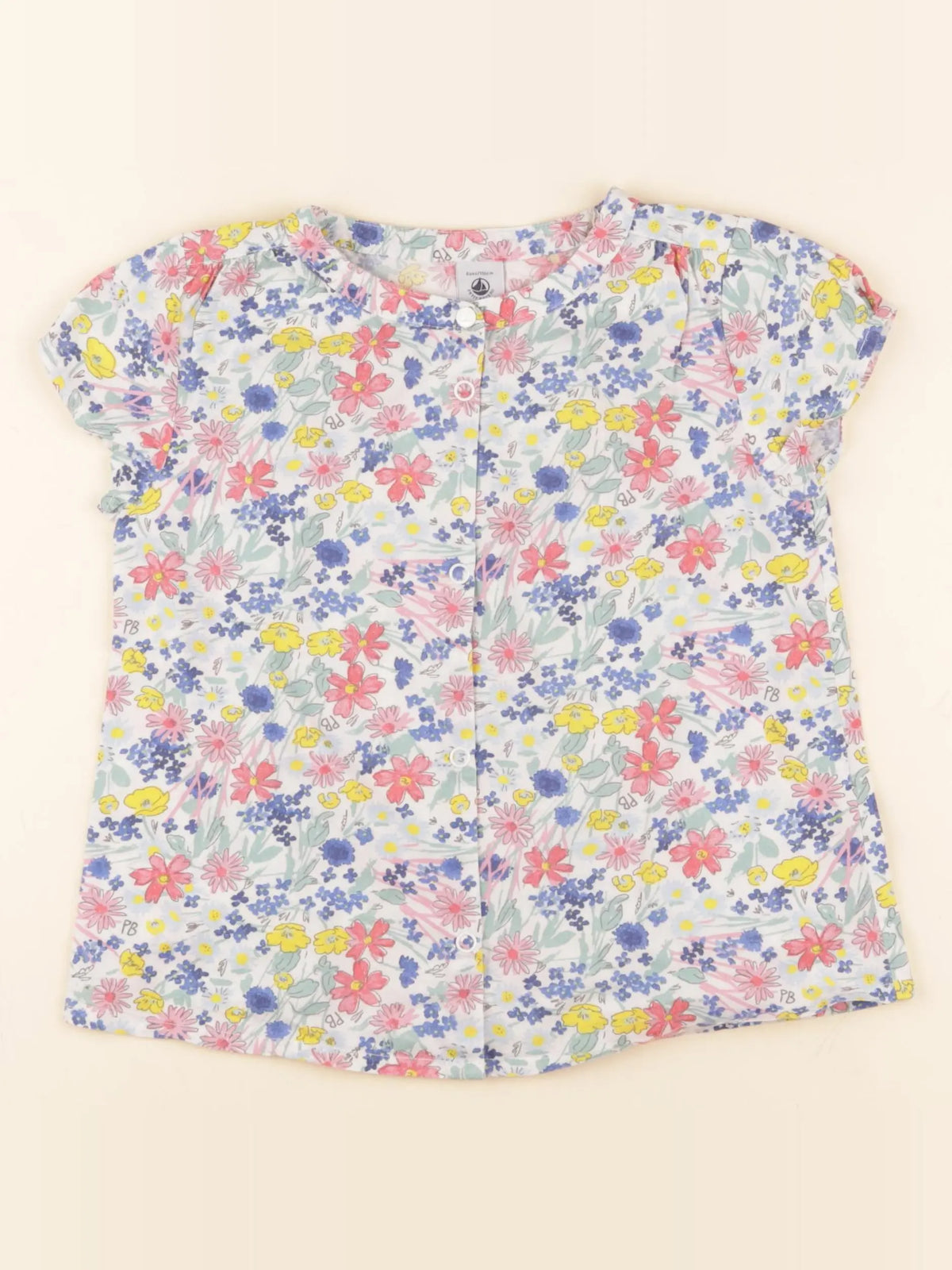 Petit Bateau - blouse multicolore - 4 ans