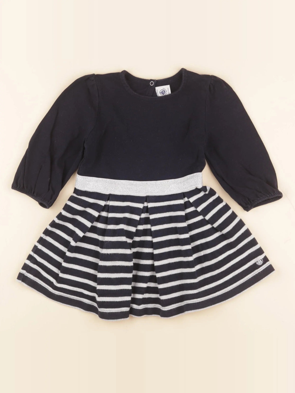 Petit Bateau - robe bleu - 3 ans