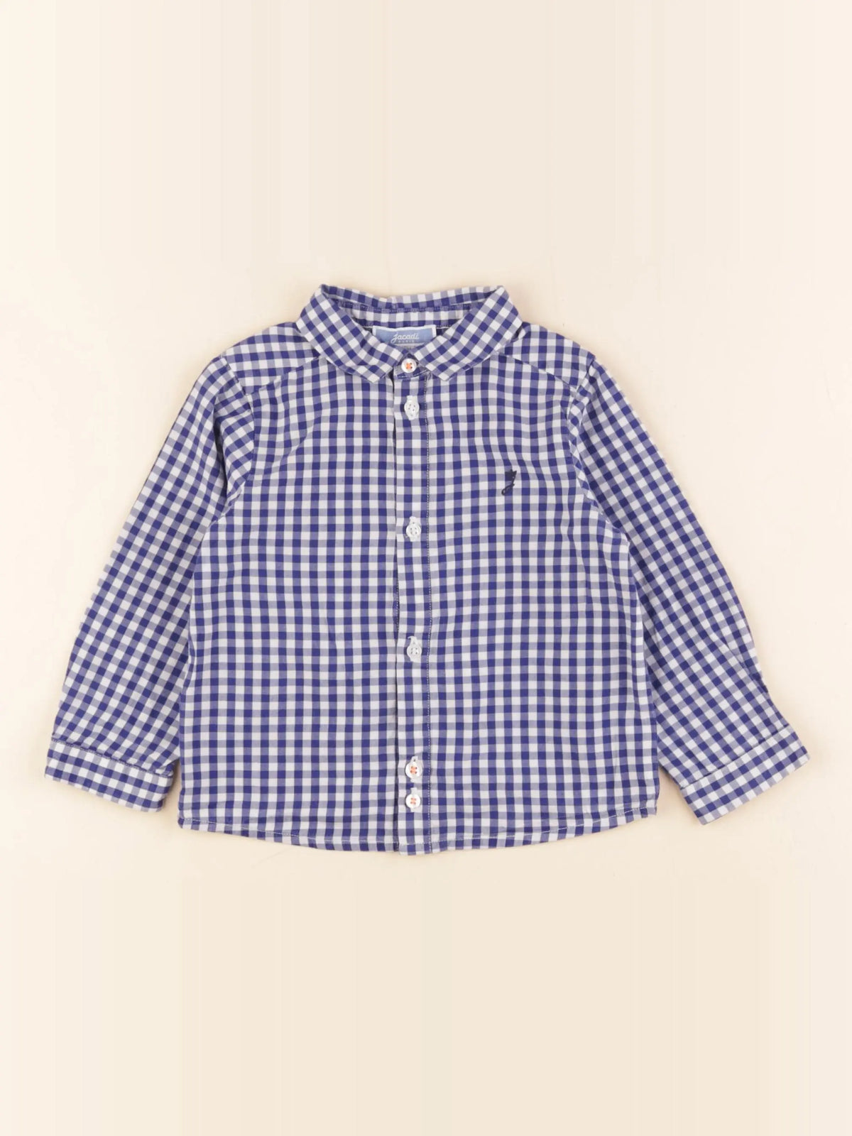 Jacadi - chemise blanc, bleu - 18 mois