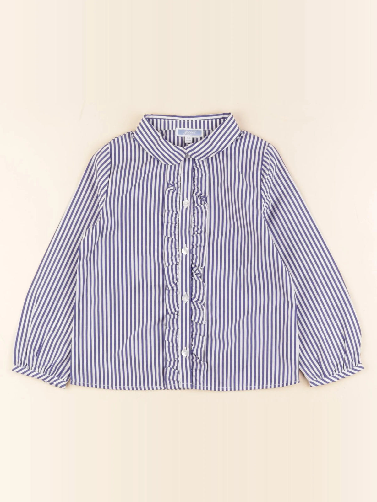 Jacadi - blouse blanc, bleu - 4 ans