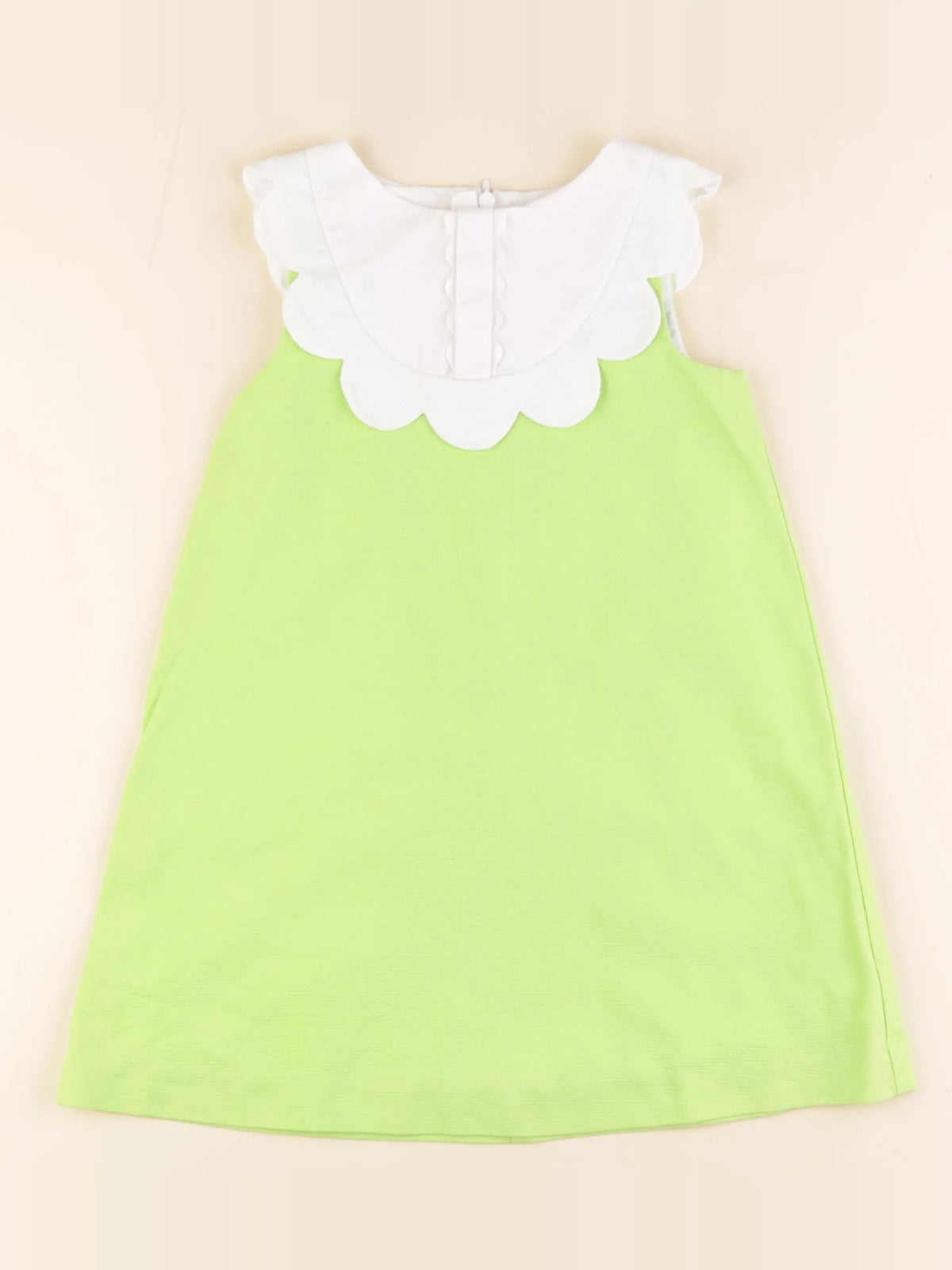 Jacadi - robe vert fluo - 4 ans