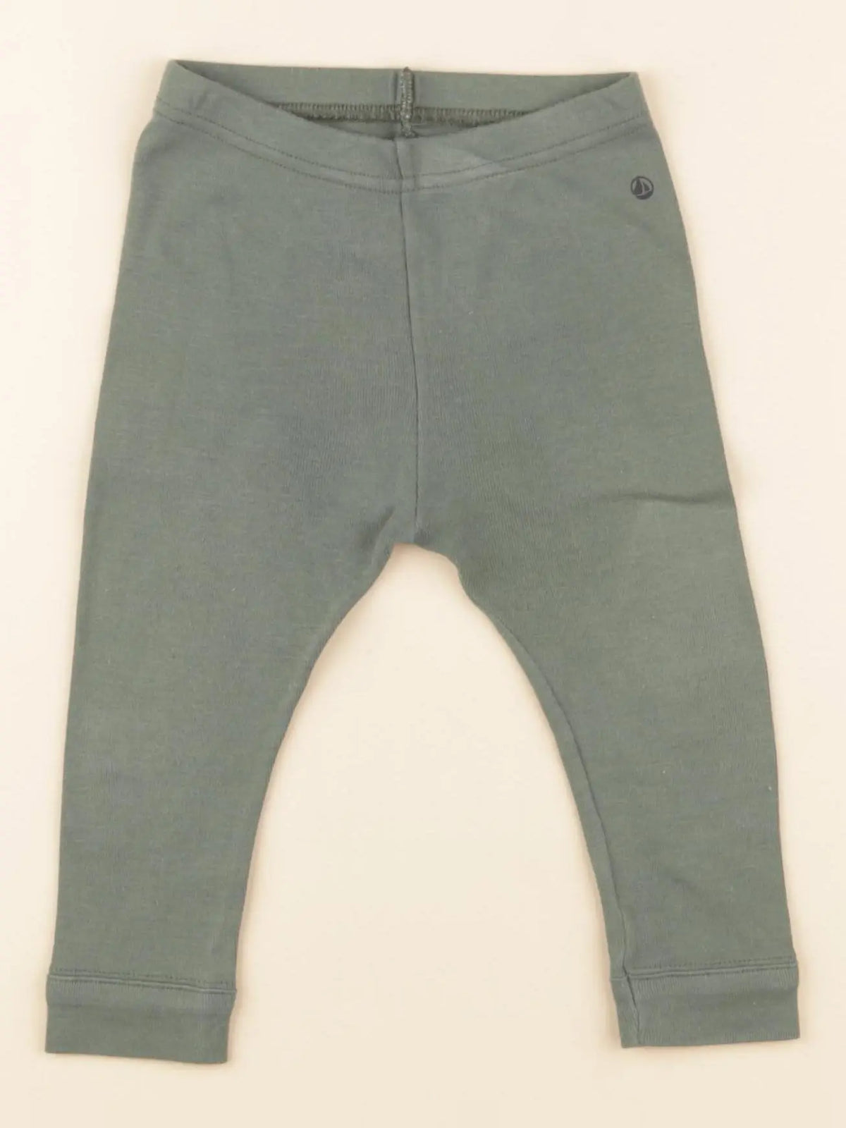 Petit Bateau - legging vert - 12 mois