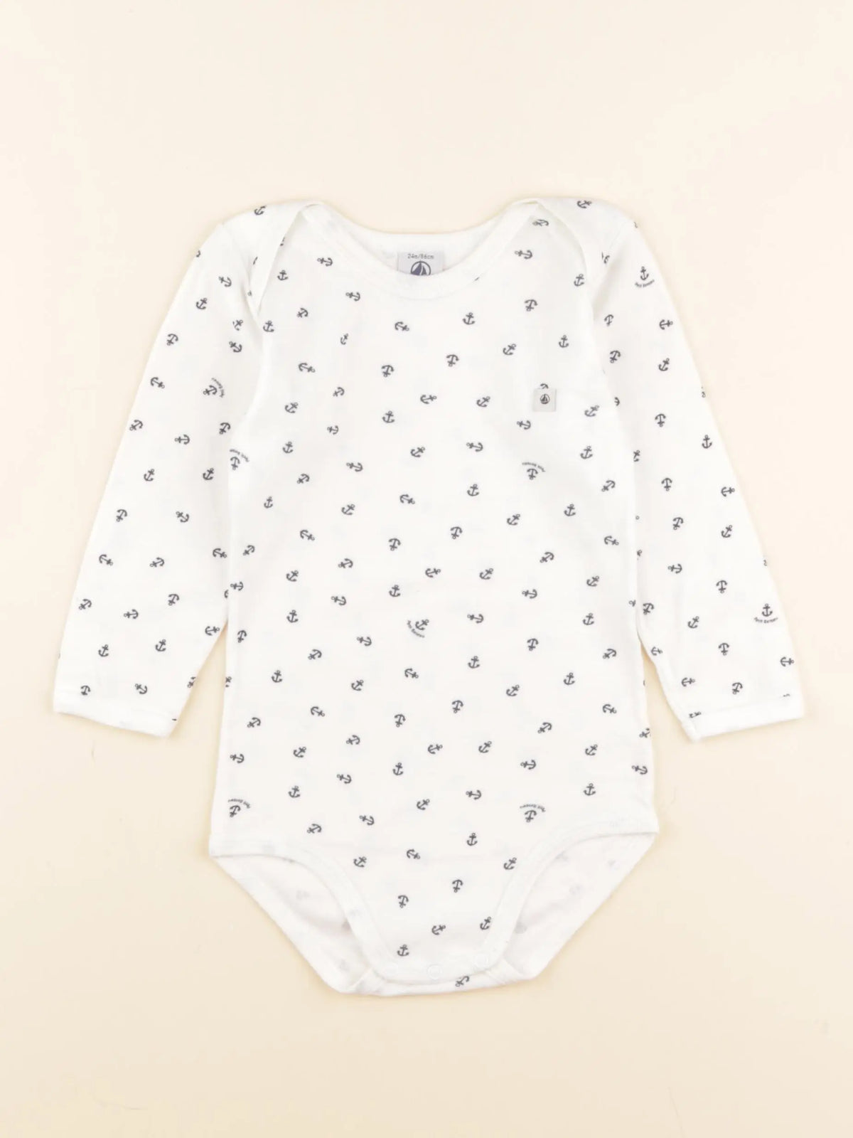 Petit Bateau - body blanc - 24 mois