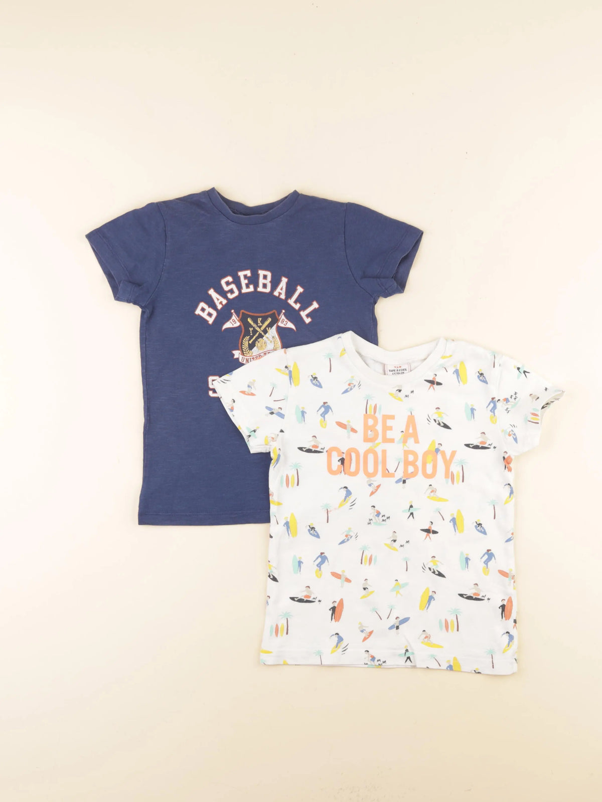 Tape à l'oeil - lot de 2 tee-shirts multicolore - 4 ans